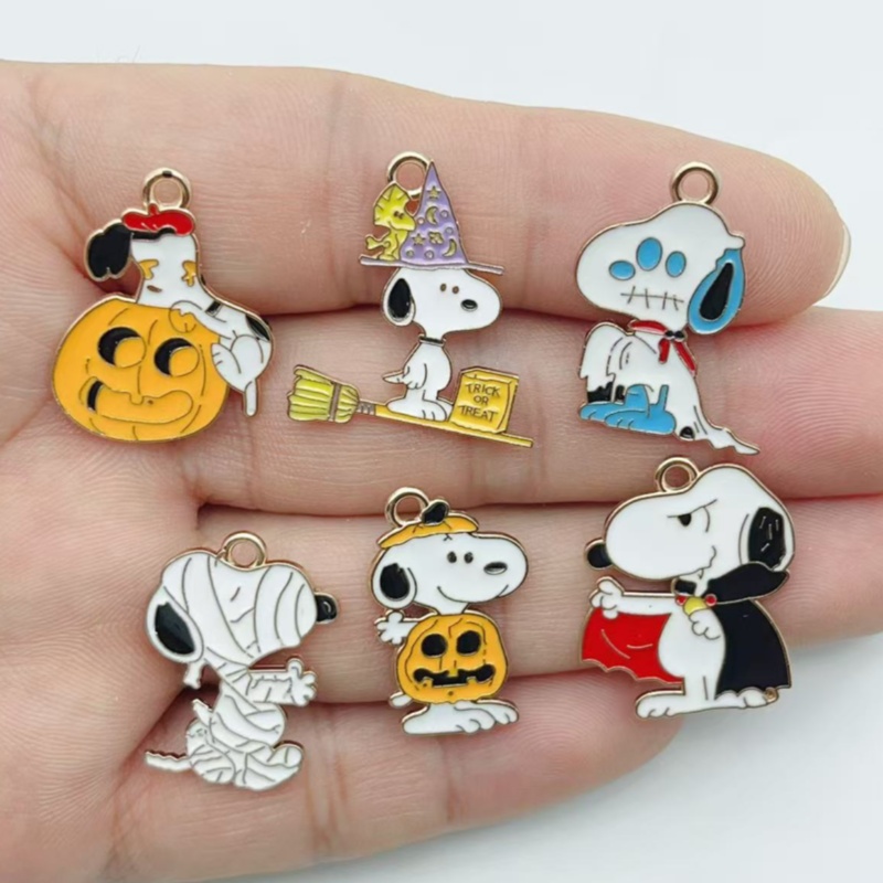 Party Games Ideas - 10 szt. Urocze Halloweenowe Kreskówkowe Szczenięce