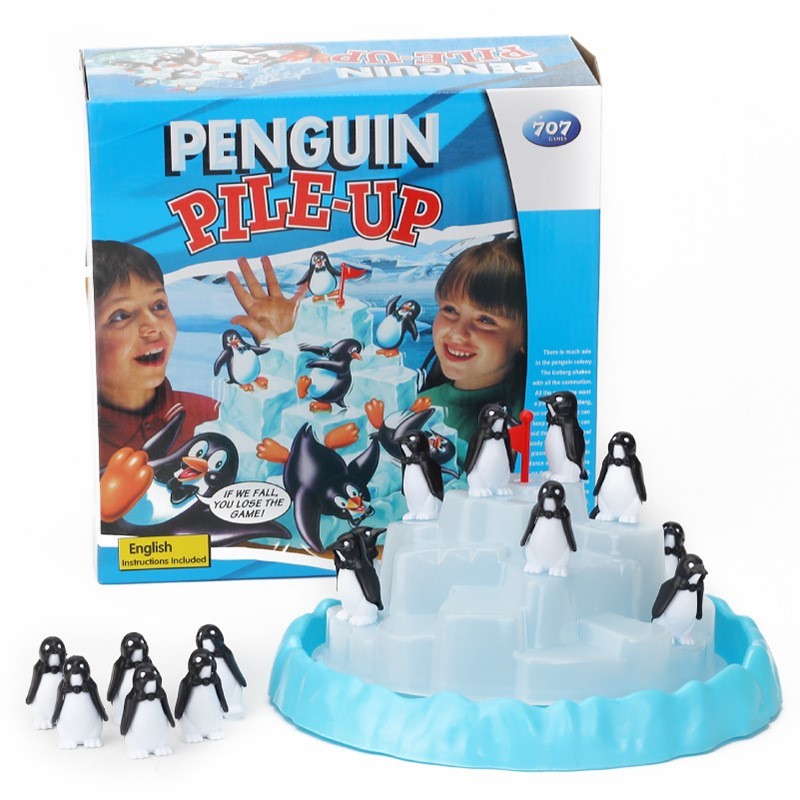 Party Games Adult Birthday - Gra planszowa z pingwinami na lodowcu,