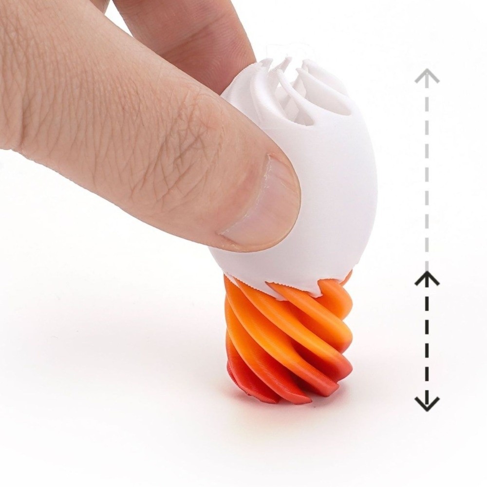 Party Games Easter Egg - Drukowane 3D Rotacyjne Jajko Antystresowe Kolorowe