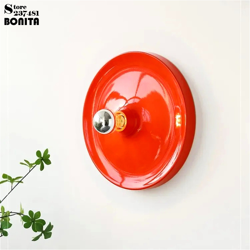 Frisbee Freestyle Disc - Lampa ścienna w stylu włoskim, pomarańczowa,