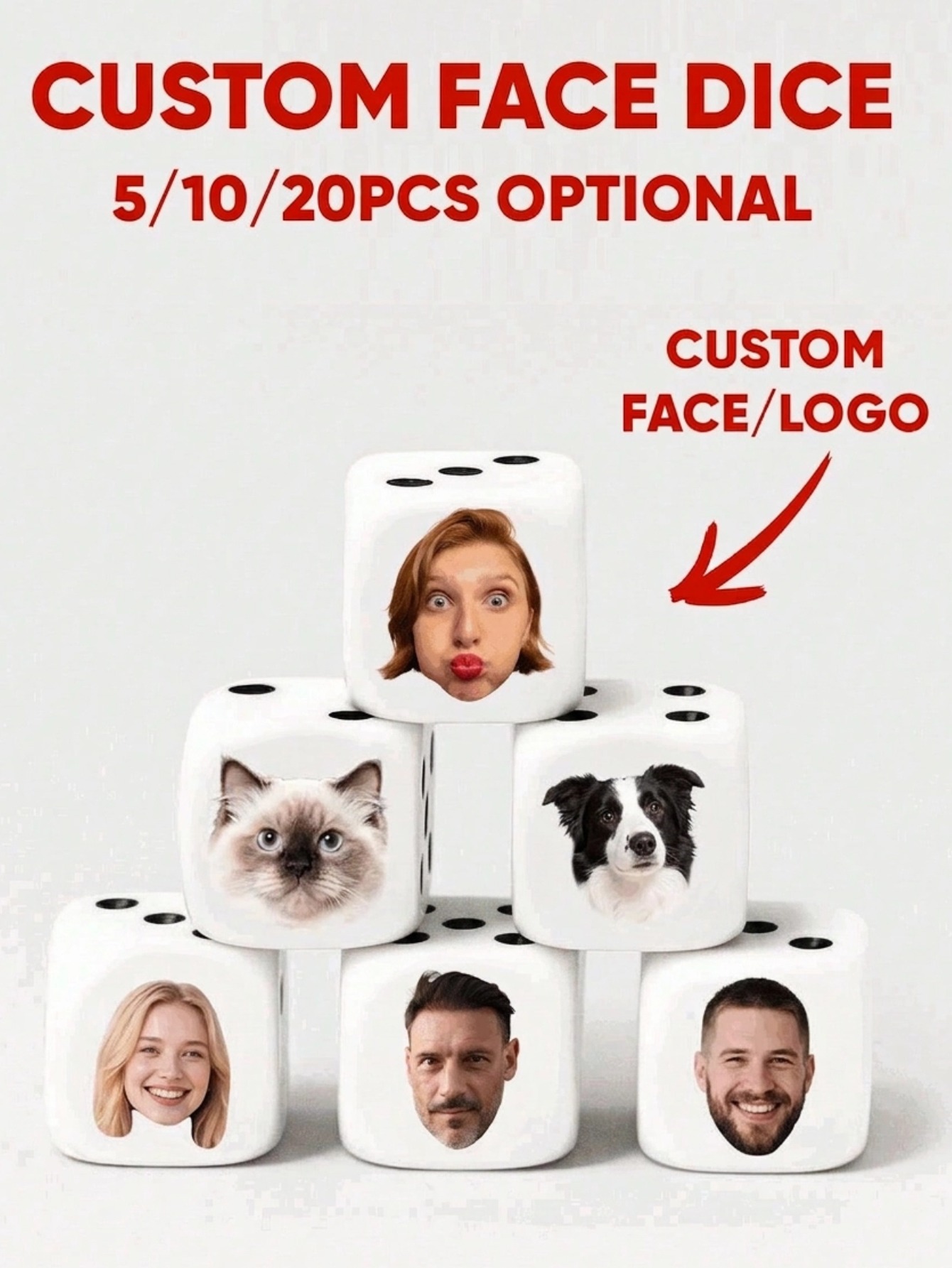 Kostki z własnym zdjęciem, per – Party Games Adult Birthday recenzja i cena